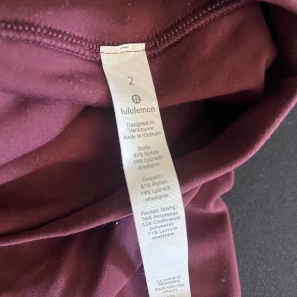 lululemon athletica Women's Athletic Shorts - Burgundy
